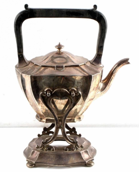 STERLING SILVER GORHAM SPAULDING KETTLE W STAND