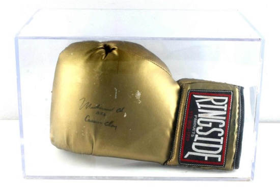 MUHAMMED ALI AUTGRAPHED RINGSIDE BOXING GLOVE