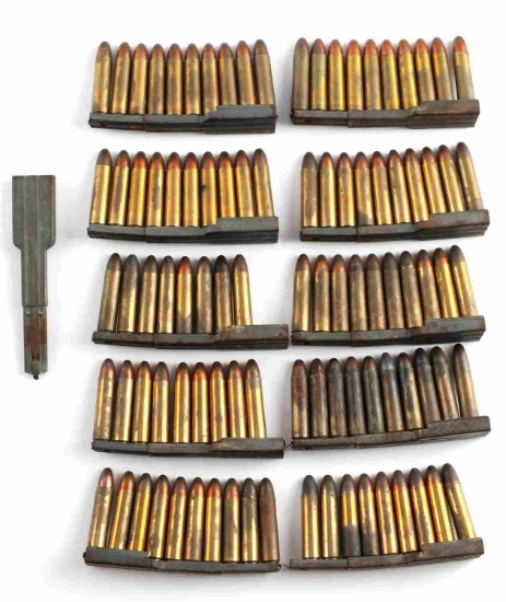 1952 L.C  ARSENAL MI CARBINE STRIPPER CLIPS W AMMO