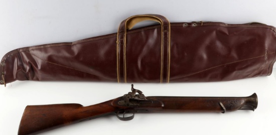 ANTIQUE BELGIAN FLINTLOCK PERCUSSION BLUNDERBUSS