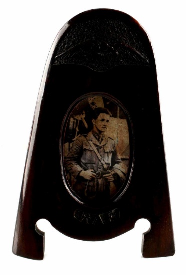 WWII ROYAL AIR FORCE PROPELLOR TRENCH ART FRAME