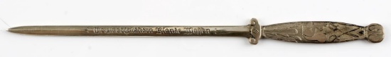 WWII GERMAN THIRD REICH EICKHORN SS LETTER OPENER