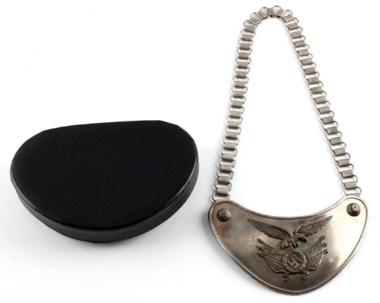 WWII GERMAN THIRD REICH LUFTWAFFE STANDARD GORGET