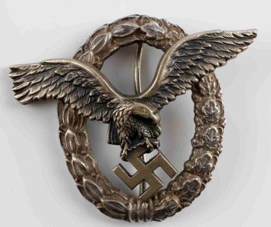 WWII GERMAN THIRD REICH BSW MAKER PILOTS BADGE