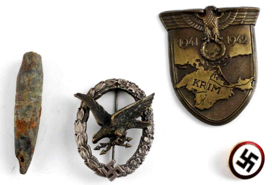 WWII GERMAN LOT LUFTWAFFE OPERATOR BADGE KRIM