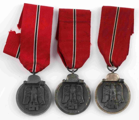 WWII GERMAN REICH LOT OF 3 WINTERSCHLACT MEDALS