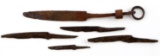 RIKER MOUNT OF DANISH VIKING BLADES & DAGGERS