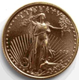 1995 GOLD 1/10 OZ AMERICAN EAGLE BU COIN
