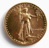 1987 GOLD 1/10 OZ AMERICAN EAGLE BU COIN