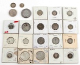 WORLD U.S. SILVER COIN COLLECTION 22 COINS