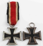 2 WWII GERMAN THIRD REICH IRON CROSS 2ND CLASS