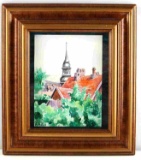 ADOLF HITLER WATERCOLOR PAINTING WITH COA