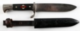 WWII GERMAN HITLER YOUTH HJ DAGGER AND SCABBARD