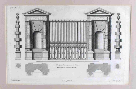 ARCHITECTURAL STYLE ETCHING OF GATE AT WILTON