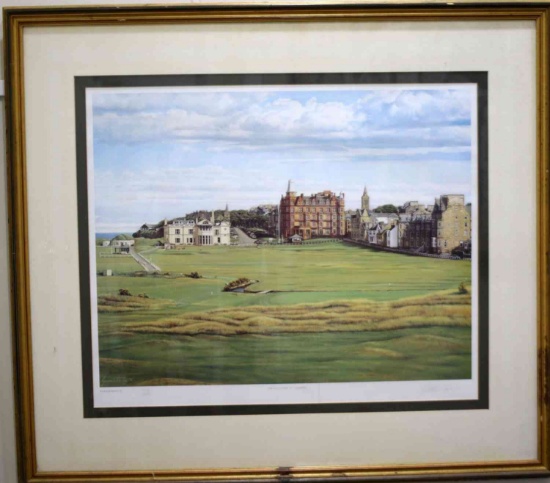ST ANDREWS GOLF COURSE SIGNED BAXTER LE PRINT