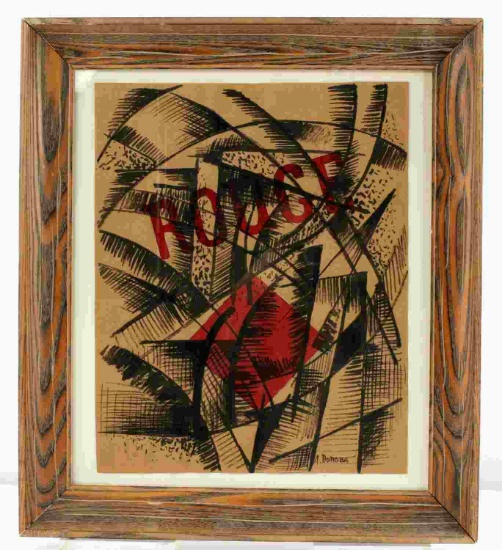 LJUBOV POPOVA RUSSIAN AVANTE GUARDE ABSTRACT ART