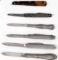 LOT OF 6 ANTIQUE STERLING SILVER POCKET KNIVES