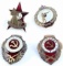 LOT OF 4 WWII SOVIET & RUSSIAN SHOOTING BADGES