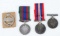 4 WWII CANADIAN & BRITISH VOLUNTARY SILVER MEDALS