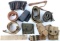 LOT OF WWII PRES. U.S. & MILITARY BELTS & HOLSTERS