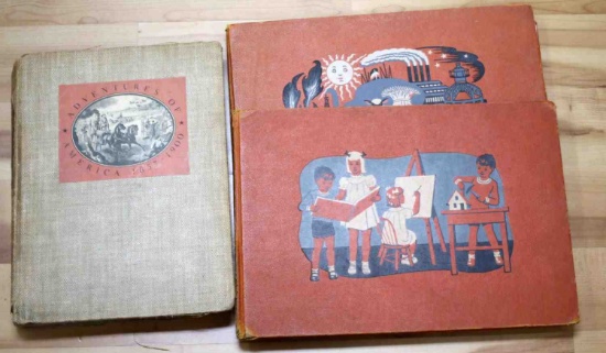 VINTAGE EARLY 20TH CENTURY SCHOOL PICTURE BOOKS