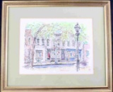 FRENCH MARKET GEORGETOWN D.C. WATERCOLOR