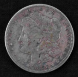 1896-S MORGAN SILVER DOLLAR COIN APPROX. EF-VF