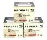 975 ROUNDS FEDERAL 22 LR BOXED AMMUNITION