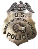 OLD WEST POLICE US BUREAU OF INDIAN AFFAIRS BADGE