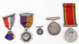 MIXED WWII MEDAL LOT DEFENSE AFRICA JUBILEE RIFLE