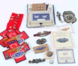 ASSORTED US MILITARY MEDAL PIN PATCH INSIGNIA LOT