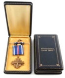 WWII CASED US DISTINGUISHED FLYING CROSS & CASE