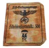 GERMAN WWII AUSWEIS OF WAFFEN SS PARATROOPER ID