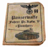 WWII THIRD REICH GERMAN AUSWEIS WAFFEN TANKER ID