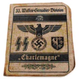 WWII GERMAN THIRD REICH SS DIV CHARLEMAGNE AUSWEIS