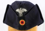 WWII GERMAN THIRD REICH SS NCO SIDE CAP HAT