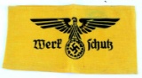 WWII GERMAN THIRD REICH WERKSCHUTZ ARMBAND