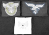 LOT OF 3 WWII GERMAN THIRD REICH LUFTWAFFE PATCHES