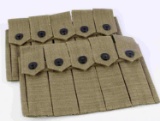WWII U.S. SET OF THOMPSON SMG MAG AMMO POUCHES
