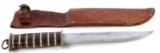 WWII GERMAN THIRD REICH FIGHTING KNIFE WITH SHEATH