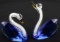 XIANGBAN CRYSTAL SWAN FIGURINE COLLECTION BLUE