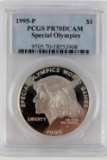 1995 P PCGS PR70DCAM SPECIAL OLYMPICS SILVER COIN