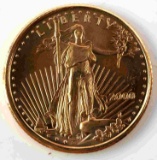 1/10 TH OZ AMERICAN EAGLE GOLD COIN BU 2000