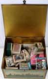 UNSEARCHED BOX OF MISC CIGARETTE & TRADING CARDS