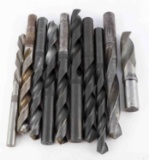 MIXED LOT OF 10 INDUSTRIAL HS DRILL BIT TAPER TOOL