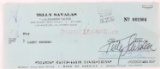 TELLY SAVALAS KOJAK SIGNED CHECK PSA DNA AD41276