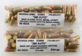 100 ROUNDS 380 AUTO GEORGIA  ARMS AMMUNITION