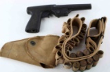 WWII USN R.F. SEDGLEY MK 5 SIGNAL FLARE GUN W BELT