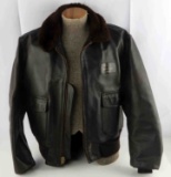 VIETNAM G-1 LEATHER & SHEEP FLIGHT JACKET SIZE 50