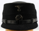 WWII GERMAN SS BRIGADEFUHRER SCHARFE NAMED CAP